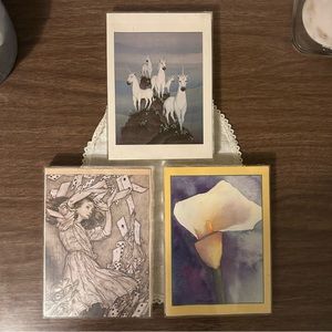 Set of 3 Vintage 5” x 7” Acrylic Box Picture Frames